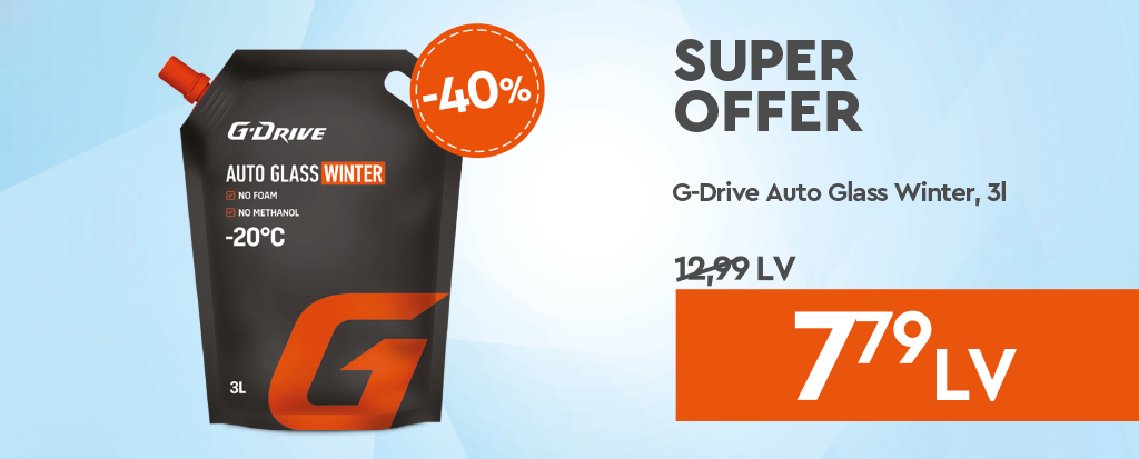 Take Advantage of a 40% discount on G-Drive Auto Glass Winter